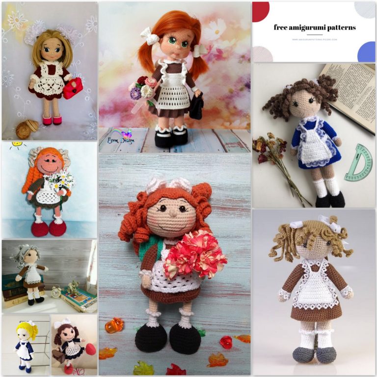 Amigurumi SchoolGirl Doll Free Crochet Pattern