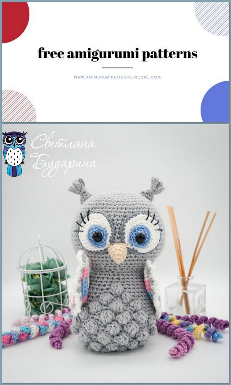 Amigurumi Owl with Folded Free Crochet Pattern