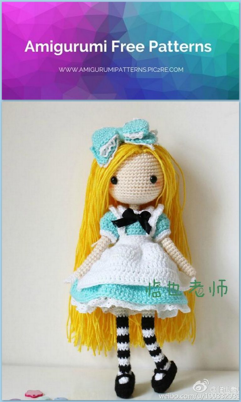 Amigurumi Alice Doll Free Crochet Pattern
