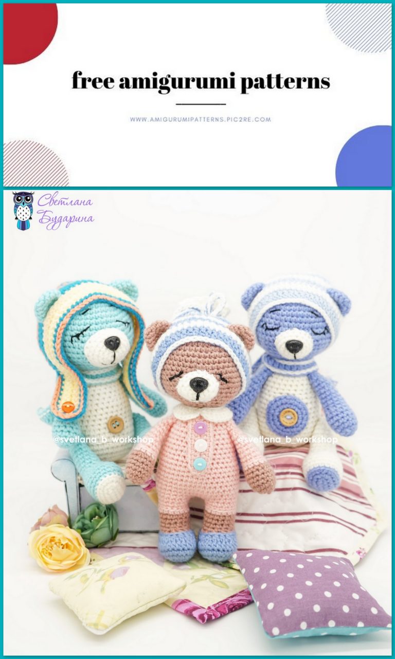 Amigurumi Pajamas Bear Free Crochet Pattern