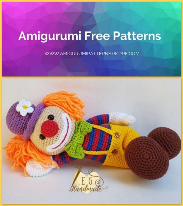 Amigurumi Cute Clown Free Crochet Pattern