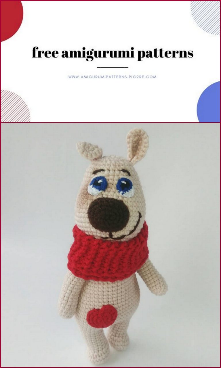 Amigurumi Valentine’s Dog Free Crochet Pattern