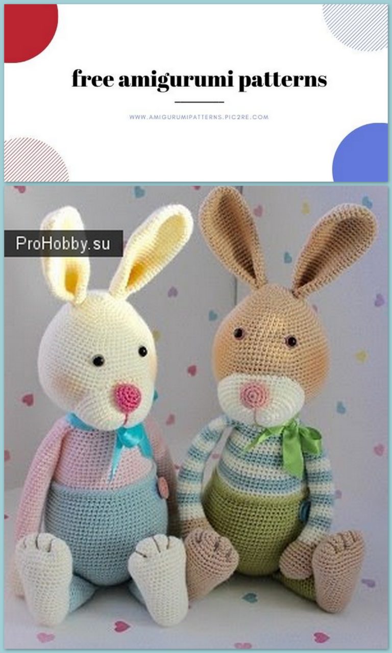 Amigurumi Rabbit Earl and Freya Free Crochet Pattern