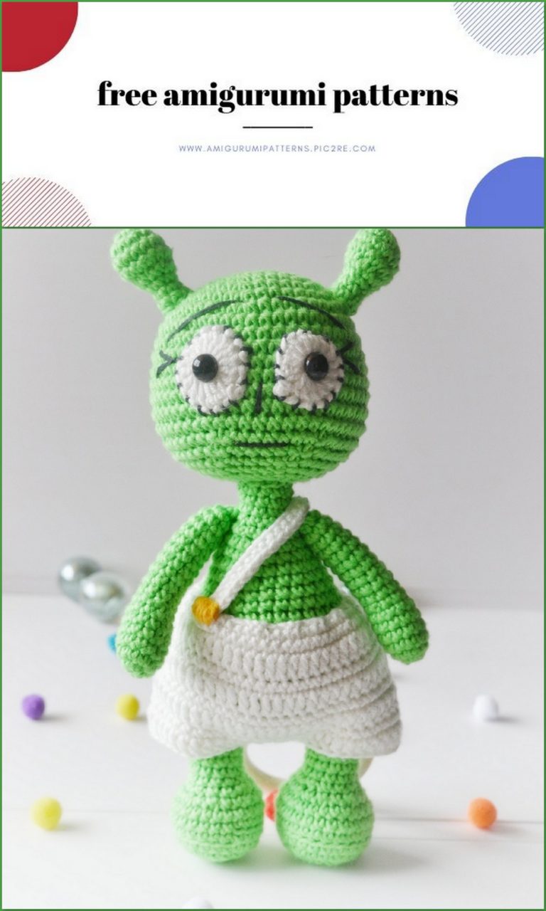 Amigurumi Alien Savelius Free Crochet Pattern