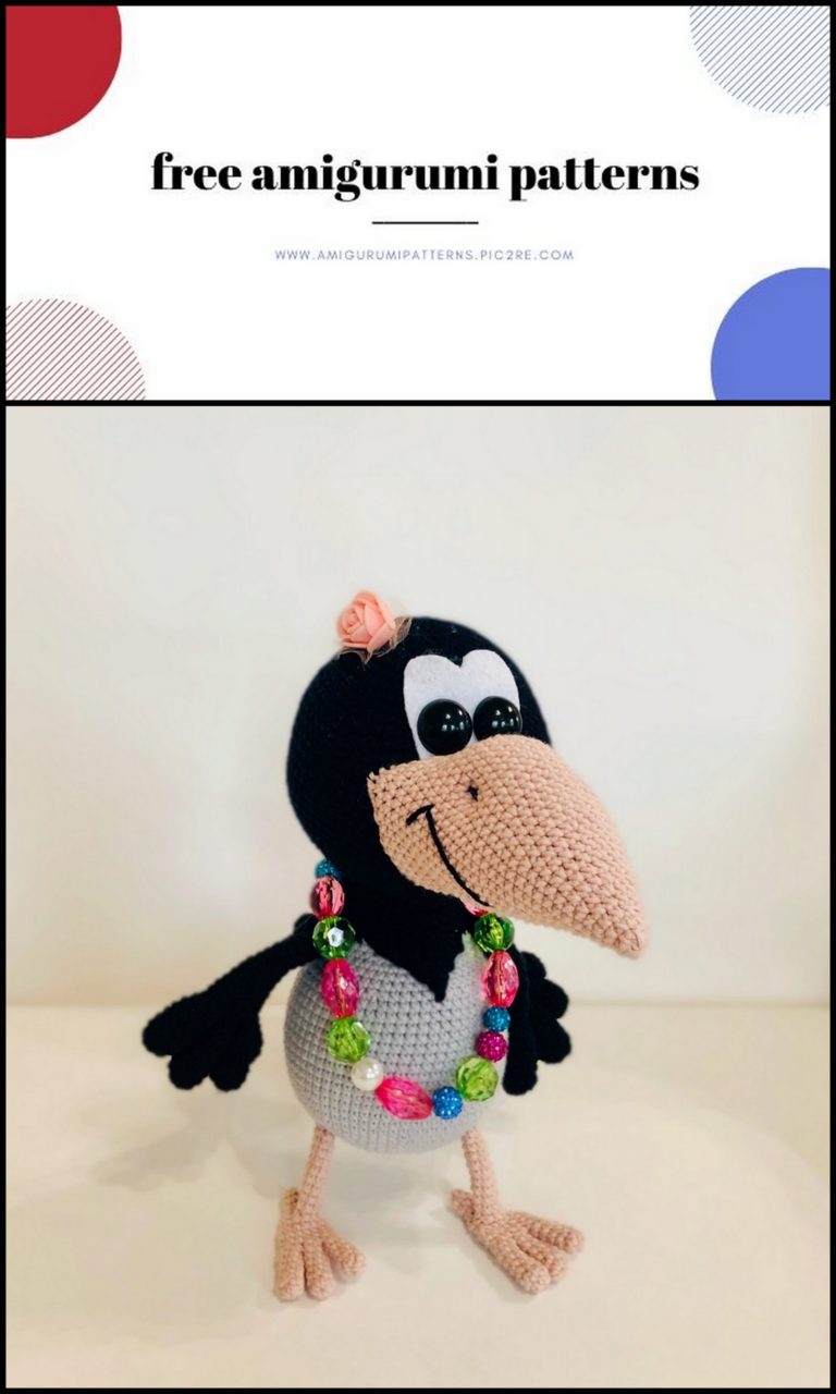 Amigurumi Crow Alena Free Crochet Pattern