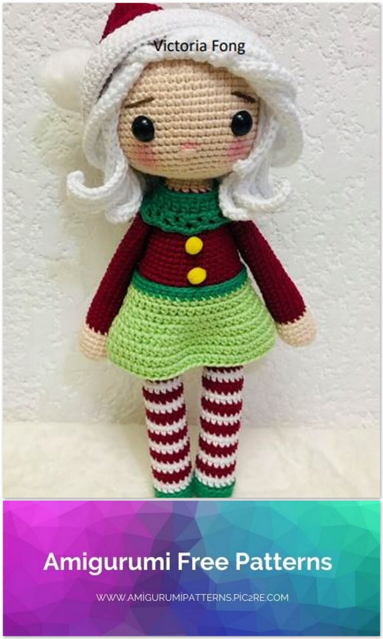 Amigurumi Christmas Doll Free Pattern