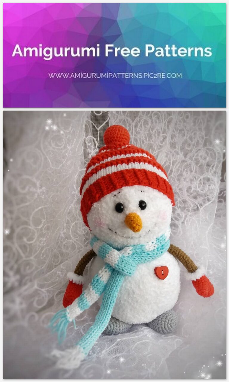Amigurumi Plush Snowman Free Pattern