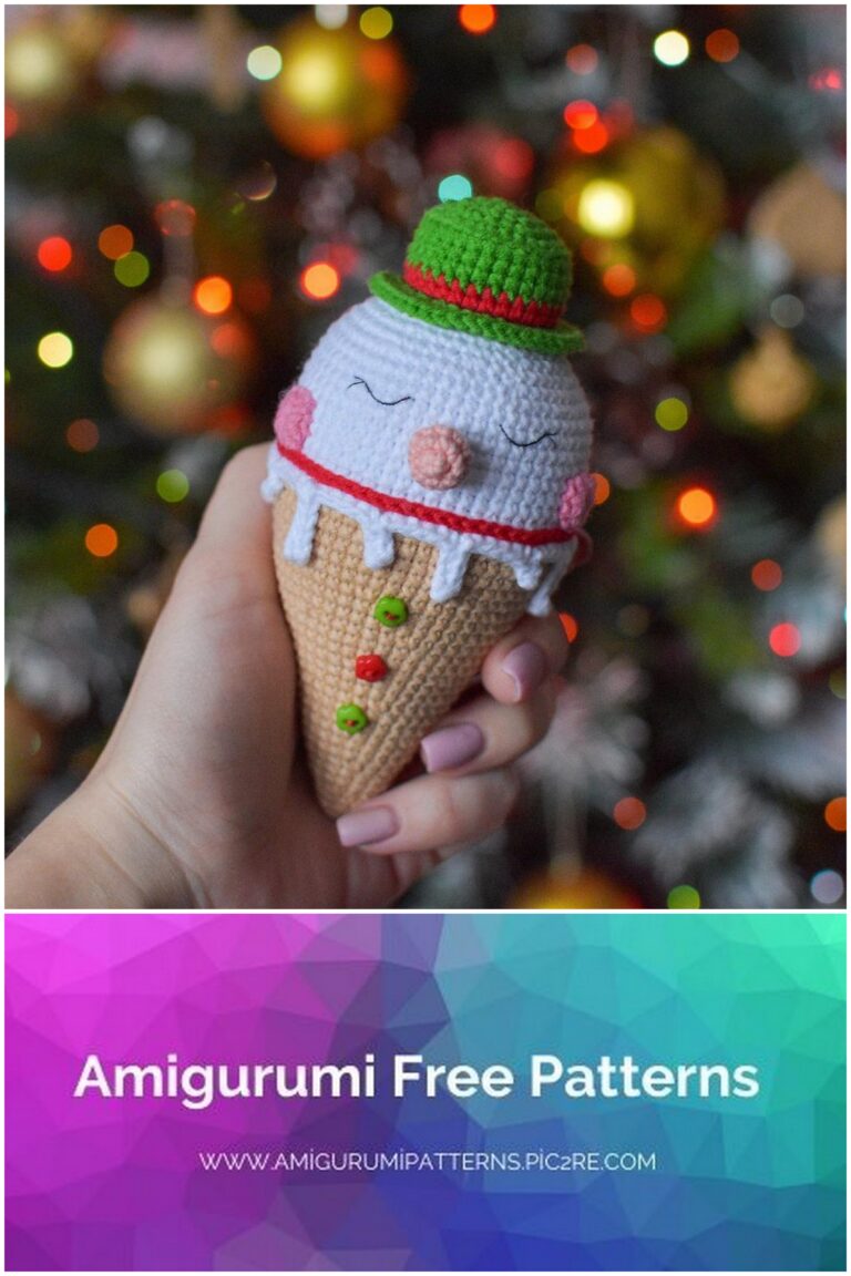Amigurumi Christmas Ice Cream Free Pattern