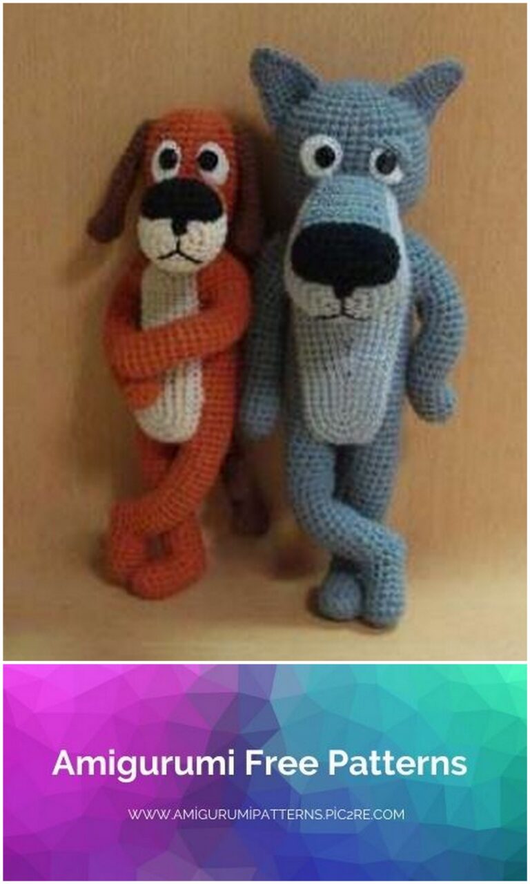 Amigurumi The Dog and The Wolf Free Pattern