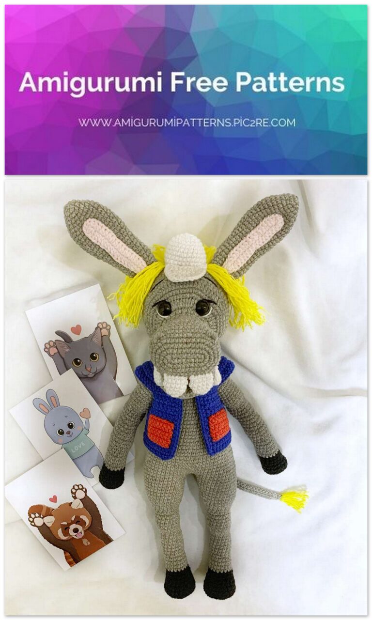 Amigurumi Donkey Free Crochet Pattern