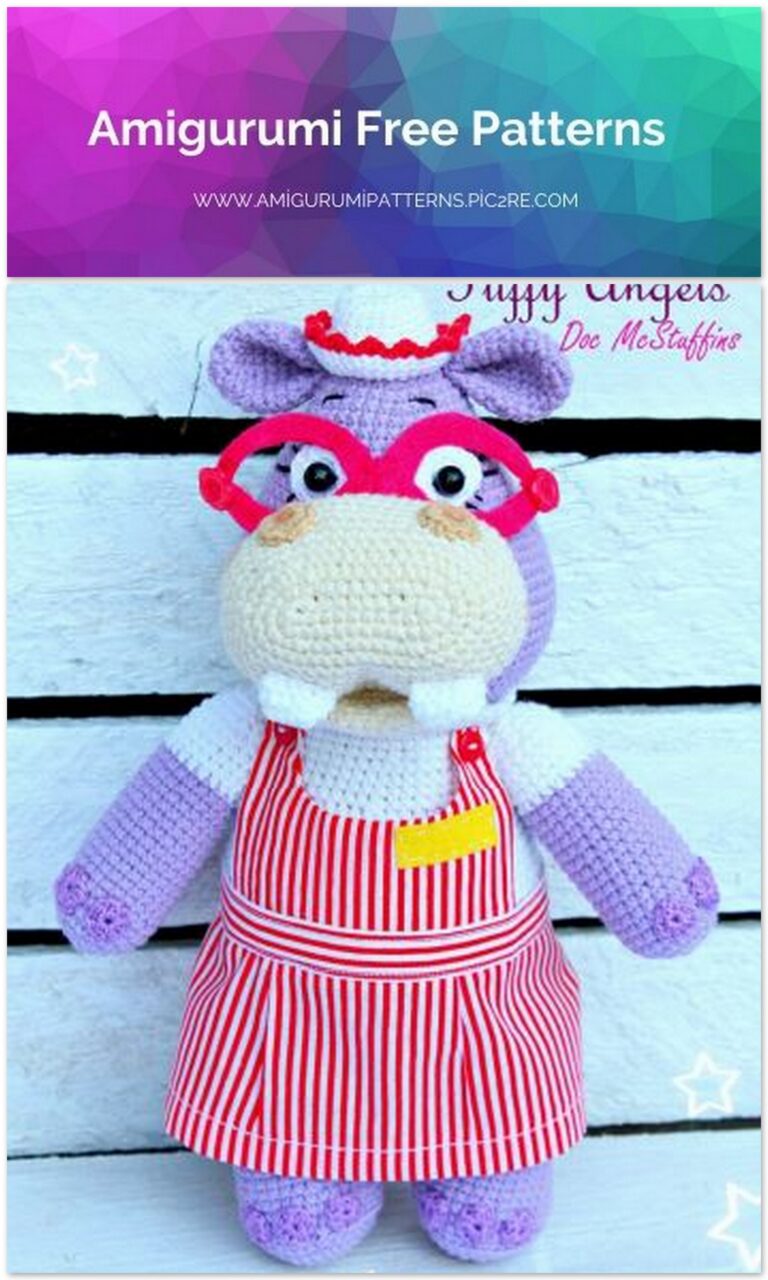 Amigurumi Hippopotamus Free Crochet Pattern